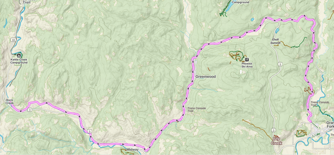 Kettle Valley Railway: Rock Creek to Grand Forks